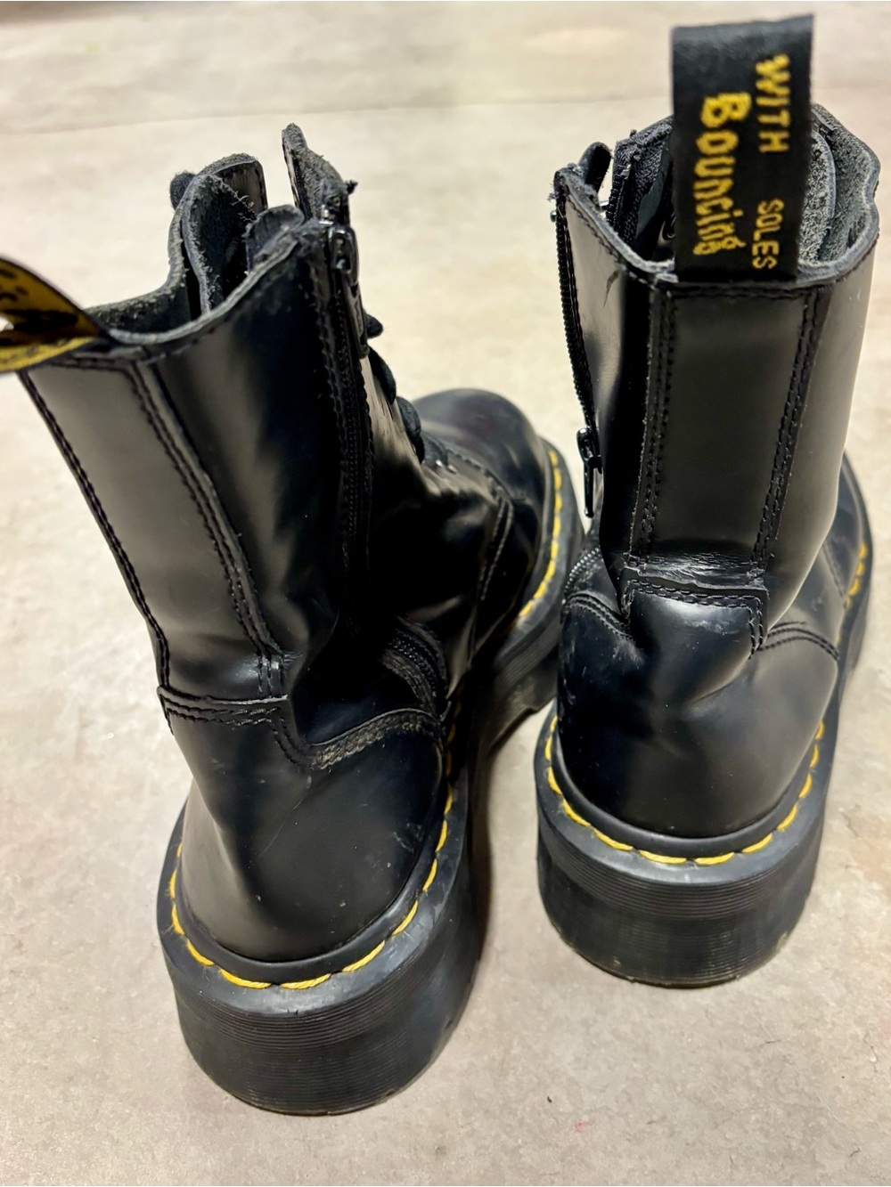 Dr. Marten’s Jadon Smooth Leather Platform Combat Boots - Picture 12 of 15